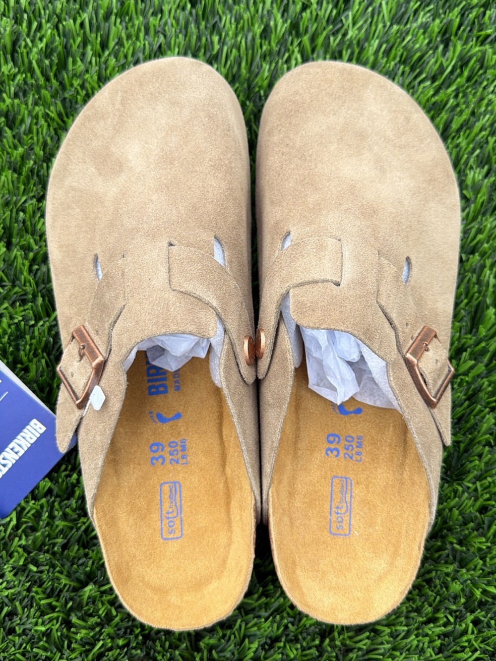 Birkenstock Boston Taupe Narrow Fit Multiple Sizes